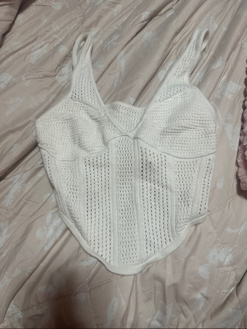 Alo tank crochet knit